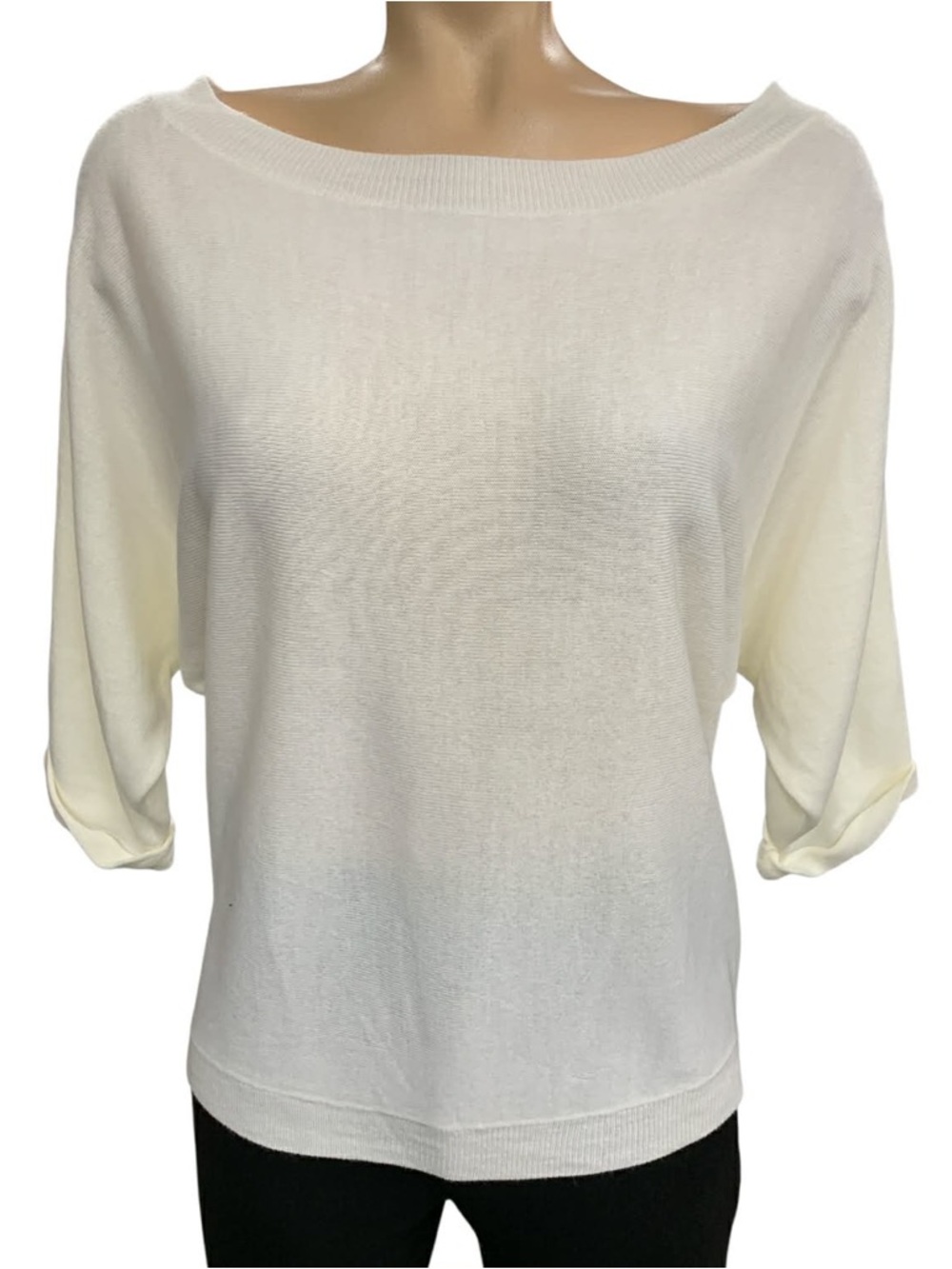 Soho Off-the-Shoulder Lightweight Sweater - White Size XS